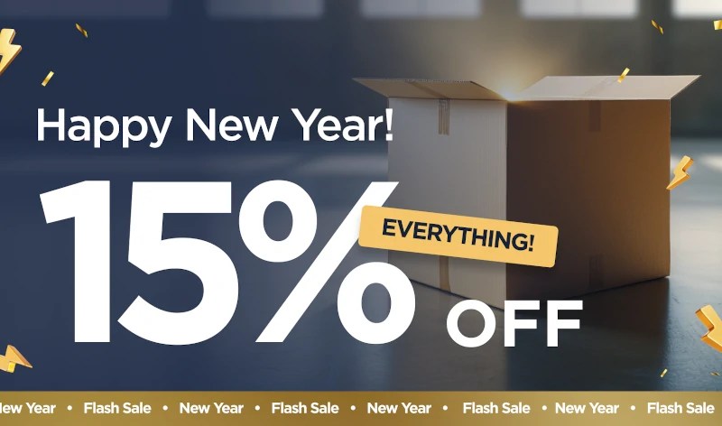 Happy New Year! 15% off everything!